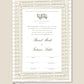 Personalised Luxury Nikkah Certificate - Baleeqh