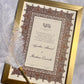 Personalised Luxury Nikkah Certificate - Afreen Red