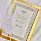 Personalised Luxury Nikkah Certificate - Habib