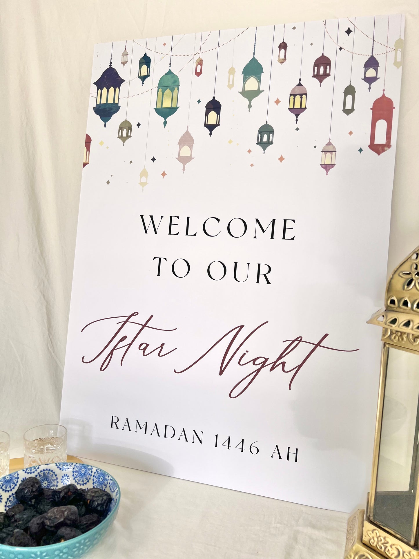 Iftar Welcome Sign - Hilal