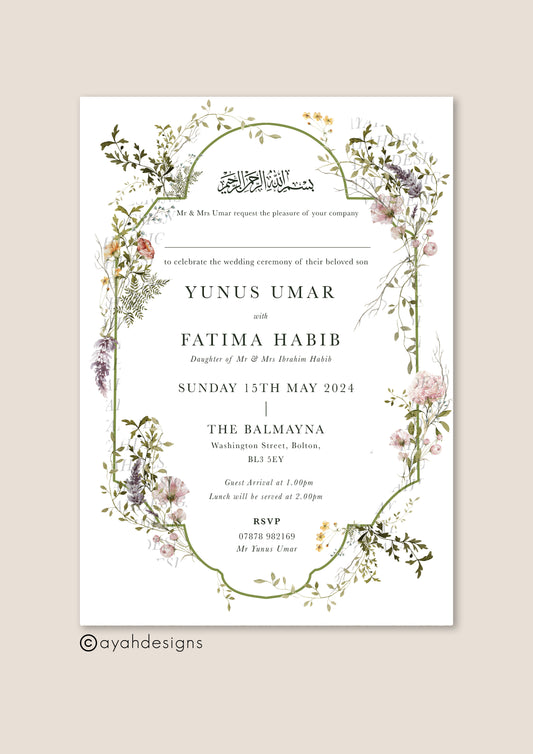 Wedding Invitation - Sarah