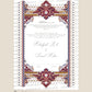 Personalised Luxury Nikkah Certificate - Sukoon (Maroon)