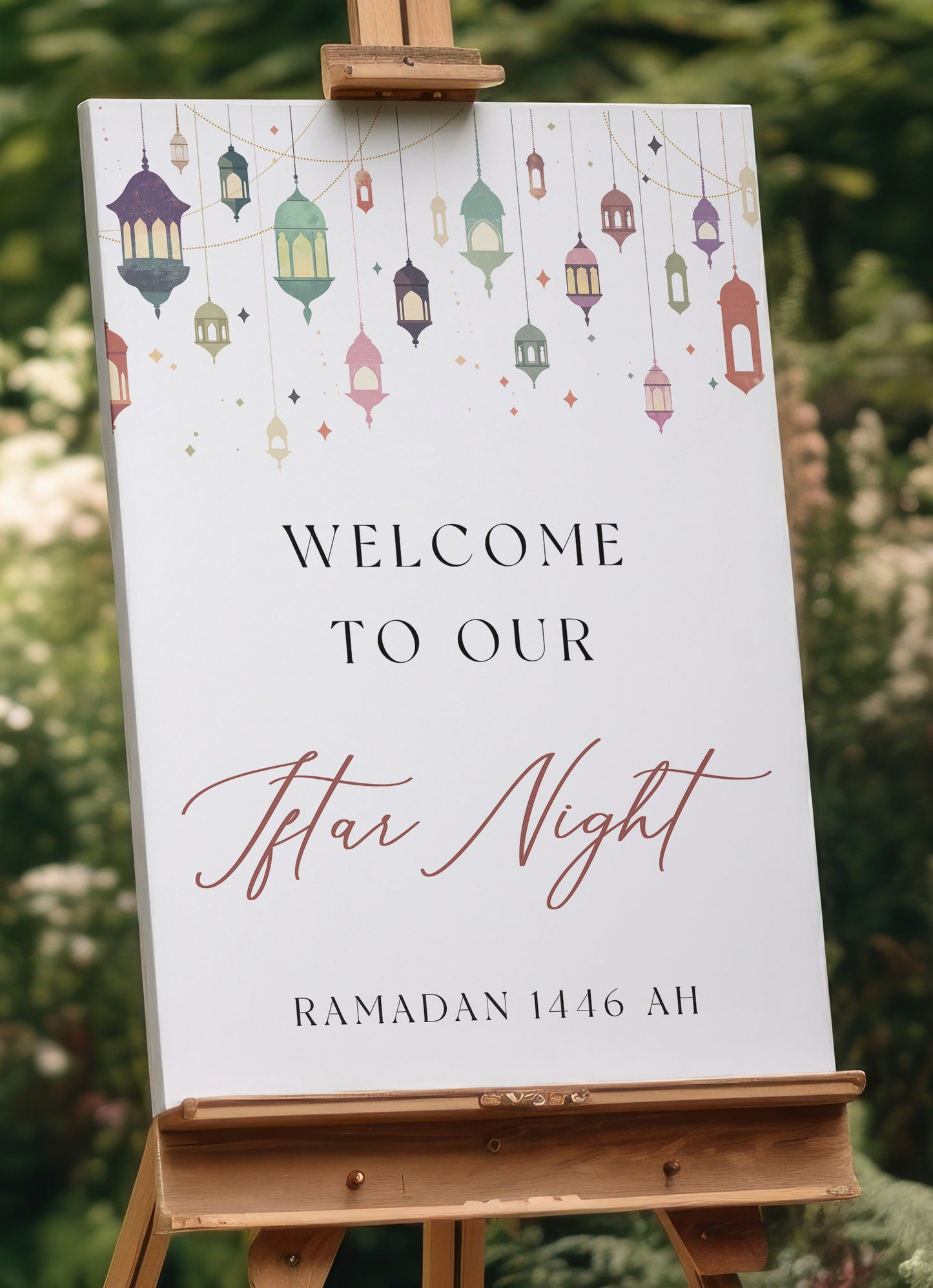 Iftar Welcome Sign - Hilal