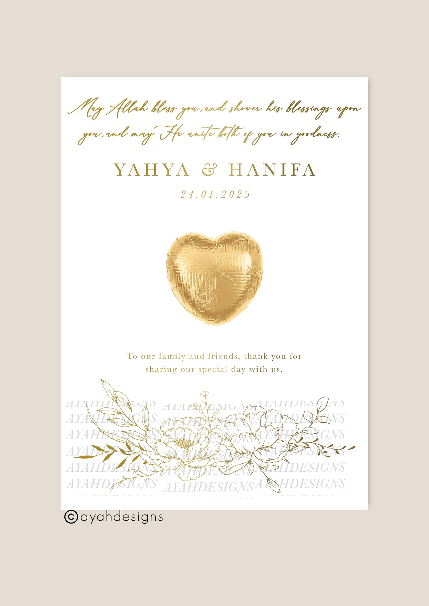 Wedding Favour - Leyla