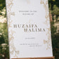 Walima Welcome Sign - Arwa