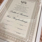 Personalised Luxury Nikkah Certificate - Baleeqh